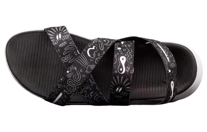 Women's Sandals Nike Roshe One Sandal Print 'Black White' Women's