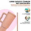 40 Oz Tumbler With Handle Straw Sealed And Leak-Proof Large Capacity Stainless Steel Coffee Cups Bottles Water Thermal Bottle