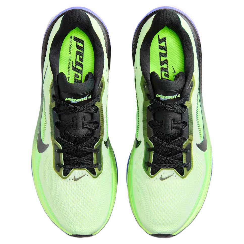 Nike Pegasus 42 Buty sportowe męskie Road Volt Tint Sapphire Lime Blast Black Spruce Zielone IB1873-702