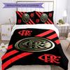 Flamengo 3-teiliges Bettwäsche-Set Bettbezug Verschluss Enthält 1 Bettbezug & 2 Kissenbezüge für Alle Jahreszeiten Schlafzimmer Zuhause Wohnheim Dekor