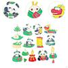 15x Panda Shaped Pendants Charms Dragon Boat Festival Trendy Jewelry Making Supplies for Festive
