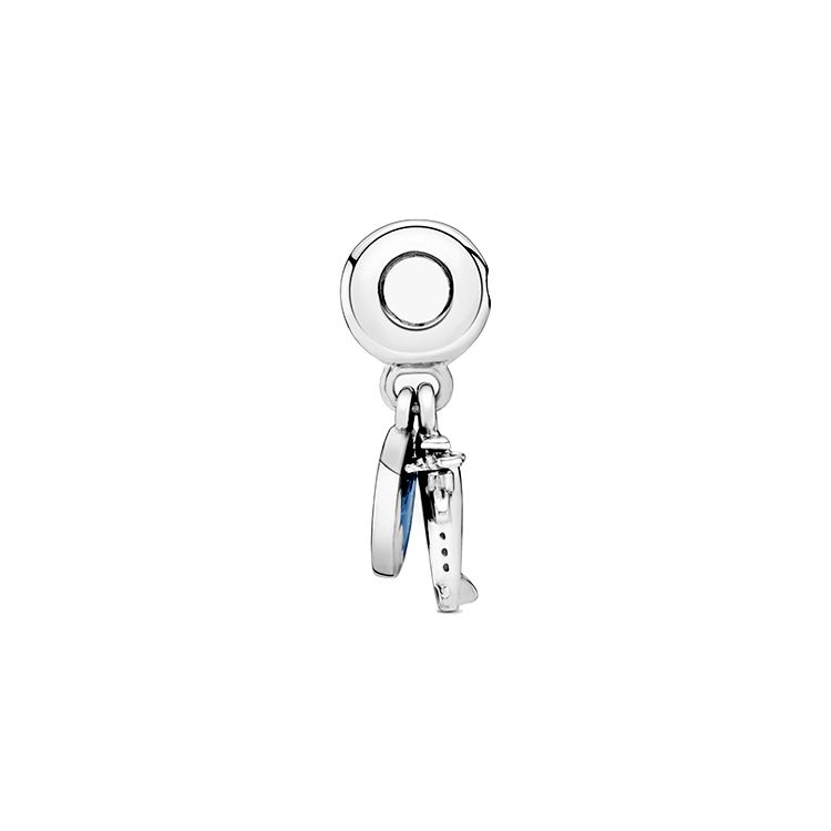 Pandora Propeller Airplane Charm Pendant Women jewelry Blue 798027CZ