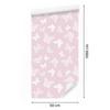 White Butterflies Wallpaper for Living Room and Bedroom 50x1000
