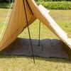 BUNDOK Ground Sheet BD-529 Water Pressure Resistance 5000mm Solo Base Solo Tipi 1 Compatible Black 190x190cm