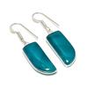 Natural Green Lace Agate Gemstone 925 Sterling Silver Jewelry Earring 1.69" AE-12139