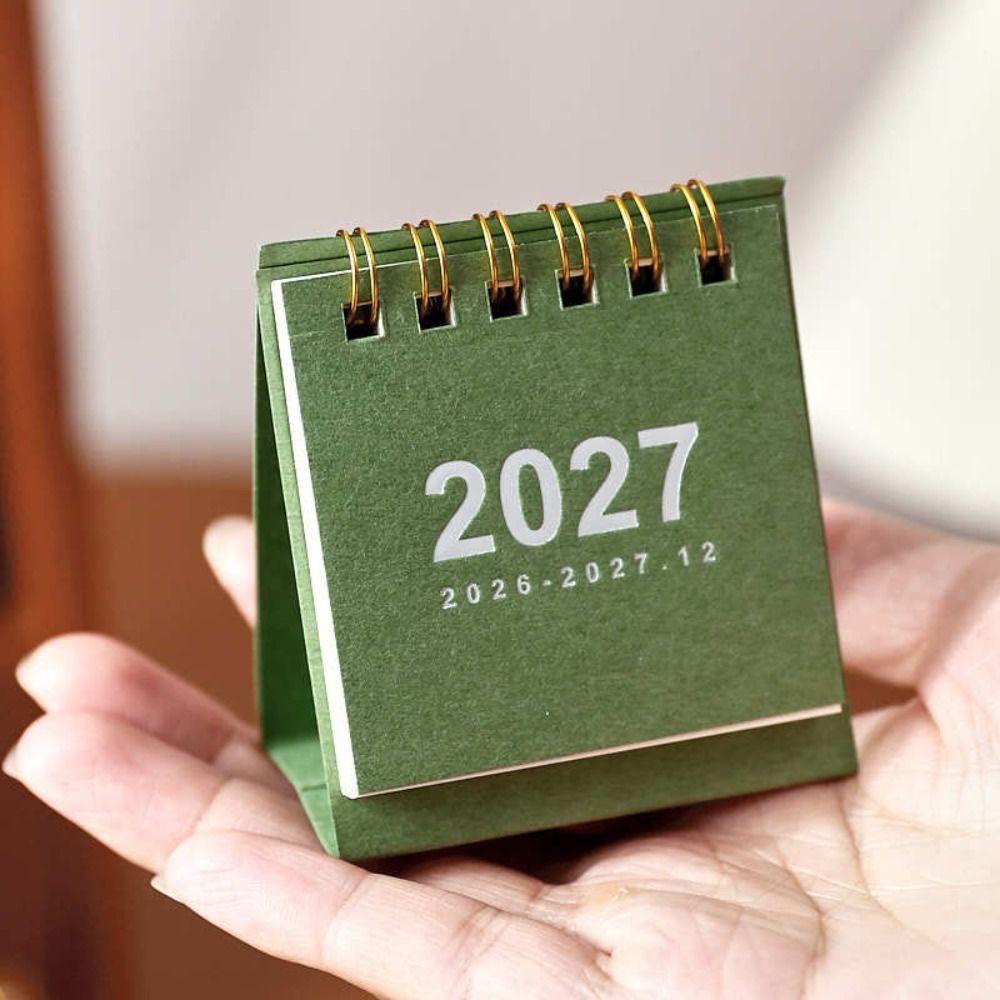 Standing Base 2027 Desk Calendar Mini Flip Calendar New Mini Calendar Daily Planning