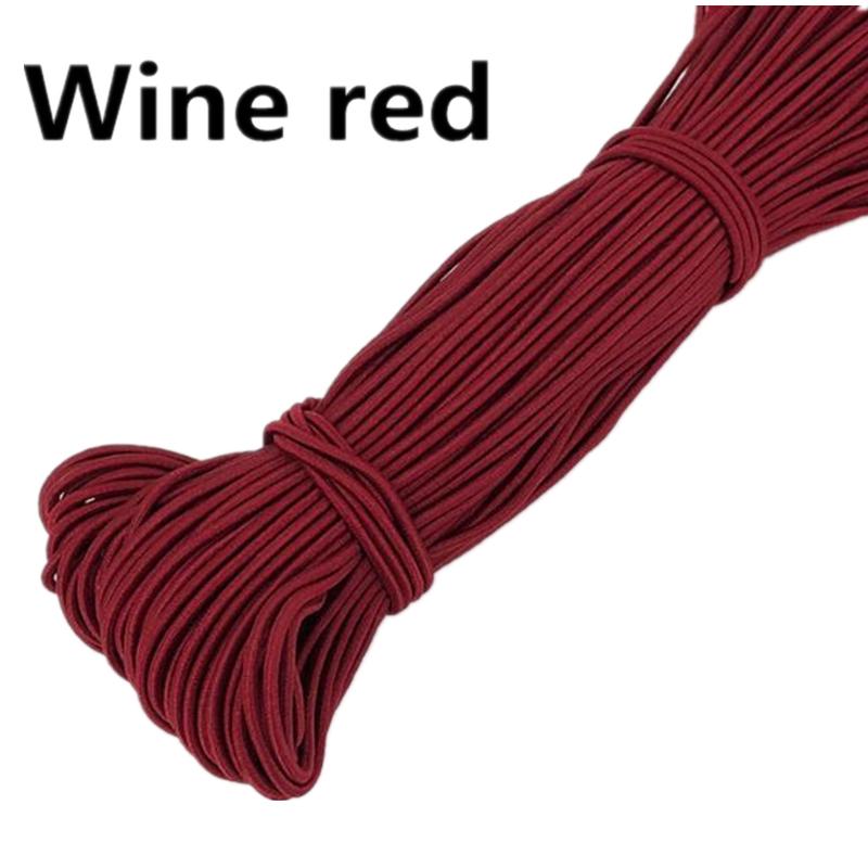 10yards 2mm Colorful High-Quality Round Elastic Rope Round Elastic Band Rubber Band Elastic Line Home DIY Sewing Accessories