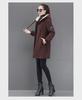 Lambskin Women's Casual Loose Korean-Style Mid-Length Thickened Velvet Sweater Coat, 2022 Winter Edition