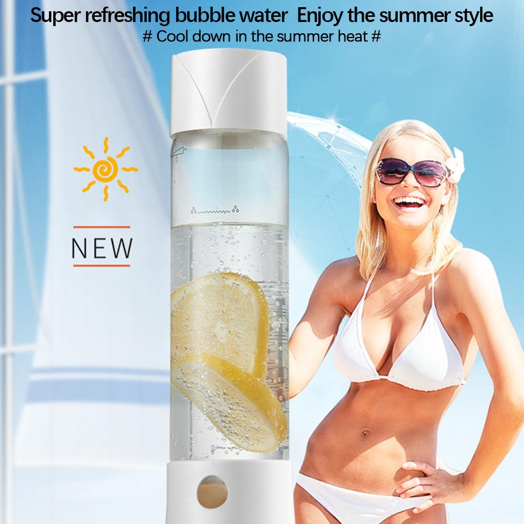 750ml Soda Maker Bottle Large Capacity DIY Portable Carbonated Drink Maker Soda Machine for Kitchen Desktop Hotel Party Bar белый