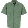 Solid Color Polo Short Sleeve Shirt Men Shirts Green I033022-1YF-XX