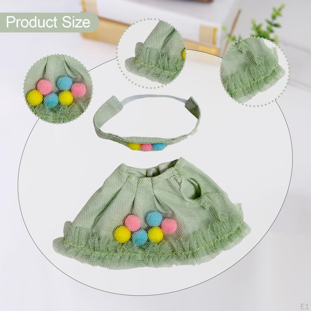 Doll Clothes Outfit Set Clothing for 15cm-17cm Dolls Toy Cute Dress Fashion Replacement Photo Props