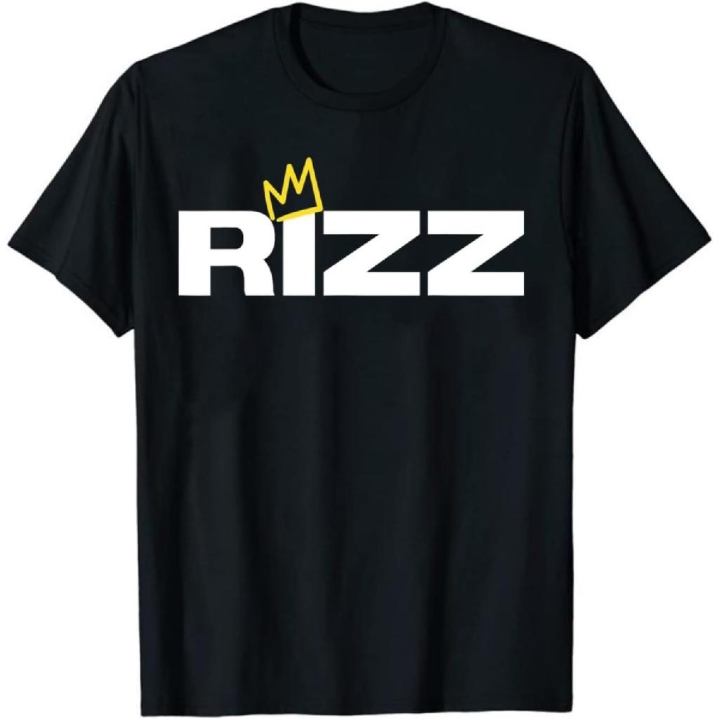 Gololl Rizz Crown T-Shirt Funny Graphic Tee Rizzler Rizzing Novelty Tshirt for Men Women
