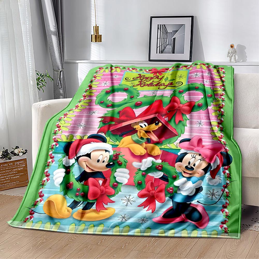 Mickey Minnie'S Festive Blanket Decor Throw For Sofa Couch Office Bed Picnics for All Occasions Cozy Home Lovers Ideal Gift For Birthday Y47