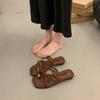 Slippers for Women French Style Design Sandals Summer Pinch-Toe Open-toe Sandals Flat Slippers for Women Comfort Beach Slippers