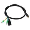 Extension Cable Waterproof 10/14mm Dia 66.5cm/106.5cm 9 Pin