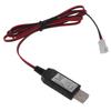 100cm Universelles USB 5V 2A auf 4.2V 1A 2-Pin XH 2.54mm Ladekabel für 3.7V Lithium-Akkupack Spielzeug und mehr