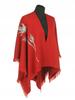 Red Poncho With R Embroidery. Uni 42 - 48 50 52- 56