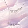 S999 Sterling Silver Tassel Star Necklace for Women - Luxurious Five-Pointed Star Clavicle Chain, Perfect Best Friend Birthday Gift.