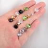 20Pcs Glass Beads High Transparent Colored Cut Glass Crystal Spacer Beads For DIY Jewelry Making Accessories