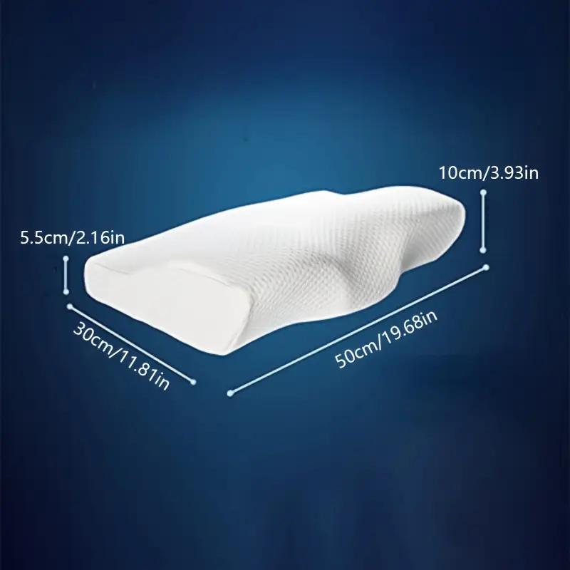 Ergonomic Memory Foam Neck & Cervical Support Pillow, Adjustable Ergonomic Contour Support Cervical Pillow Slow Rebound