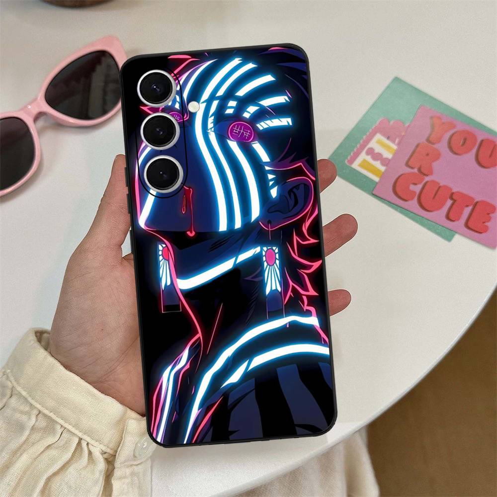 D-Demon S-Slayer Akaza Phone Case For Samsung S 24 Fe 25 Ultra Plus 20 Lite 21 30 22 23 24 22 Ultra 5G Fundas