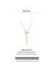 Titanium Steel Butterfly Tassel Necklace with Freshwater Pearls and Mother-of-Pearl for Women