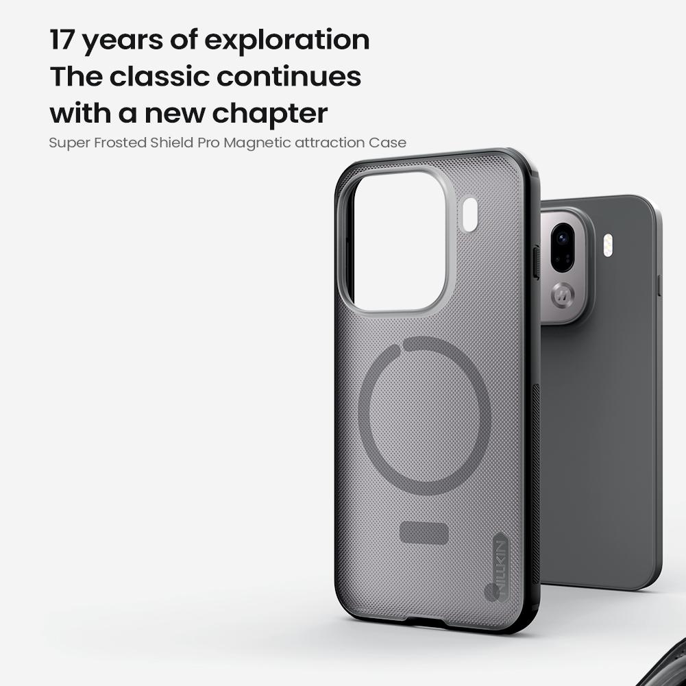 For OPPO Find X9 Pro Phone Case Nillkin Super Frosted Shield Pro Magnetic Hard PC+TPU Shell Shockproof Back Cover