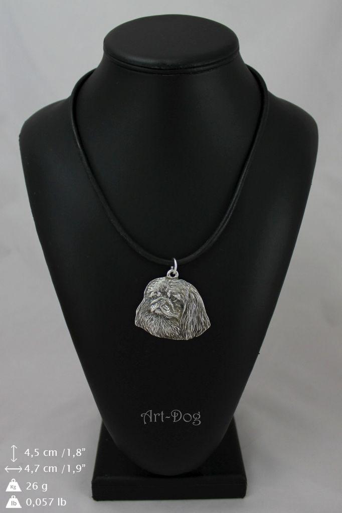 Pekingese, Pekinese, Peke - Necklace with Dog, Silver-plated Pendant for Dog Fan, Unique Jewelry by Art-Dog Brand