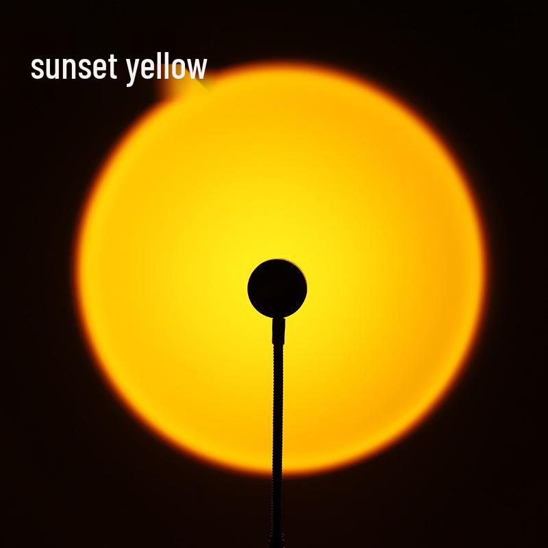 

Sunset USB LED Floor Lamp - Colorful Bedroom Ambient Night Light & Photo Projector