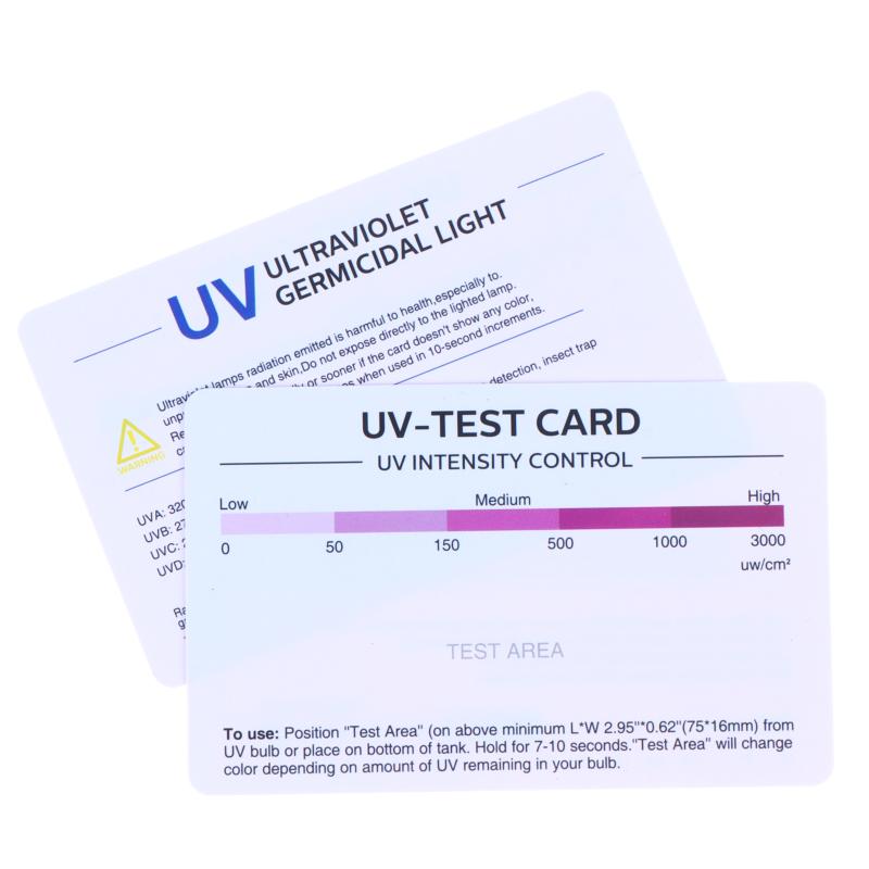 10 Peças de Cartão de Teste UV Reutilizável Com Detecção Precisa de Intensidade UV Para Testar Lâmpadas Germicidas e Atividades ao Ar Livre