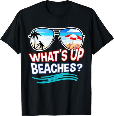 Lustiges Whats Up Beaches Familienurlaub Partner-T-Shirt