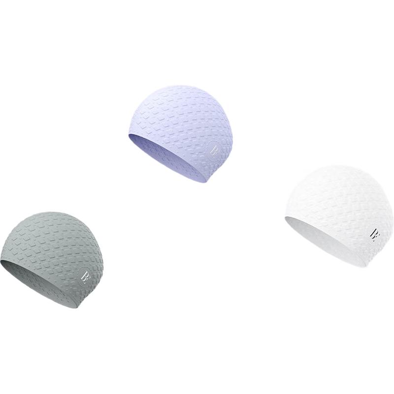 BALNEAIRE Unisex Soft Textured Silicone Swimming Cap One Size