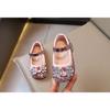 Mädchen Prinzessin Schuhe Frühling und Herbst Neu Strass Mode Schleife Baby Mädchen Kristallschuhe Weiche Sohle Elsa Einzelne Schuhe