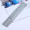 Punk Men Women Faux Leather Multiple Spikes Bracelet Bangle Jewelry Wrist Decor