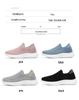Men's Breathable Slip-On Sock Shoes, Odor-Resistant, Solid Color, Versatile Flyknit Shoes, Casual Couple's Wear