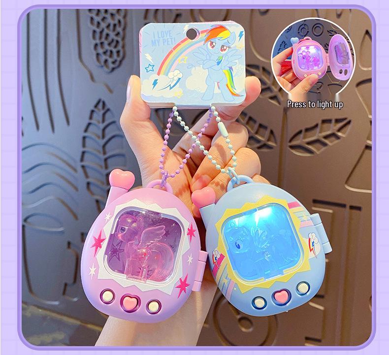 Twilight Sparkle My Little Pony Keychain: Creative Cartoon Electronic Pet Pendant & Trendy Bag Charm Toy