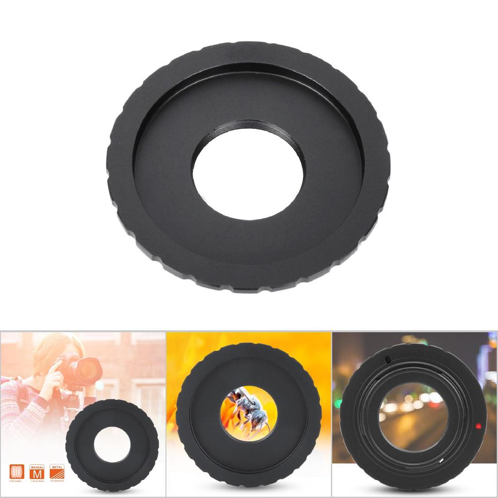 Full Manual Aluminium Alloy Adapter Ring for C Mount Lens to Fit for Canon EOS Camera