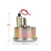 2" 52mm Oil Pressure Amp Meter Water Temp Triple Gauge 3 in 1 Set Chrome Panel