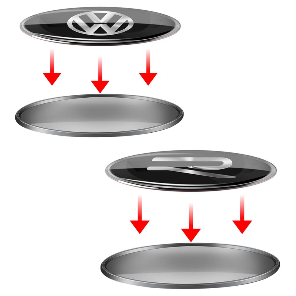 Car Door Side Aluminum Emblem Fuel Cap Auto Accessories for Volkswagen VW R GTI Scirocco CC Touareg Caddy Passat Polo MK7 TiguanLP5