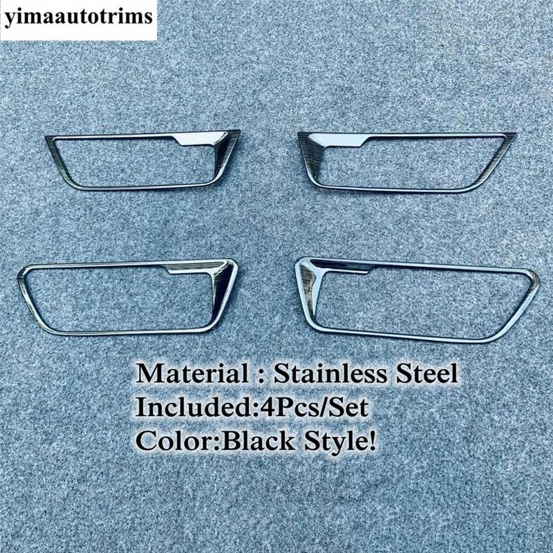 Car Inner Door Handle Bowl Frame Decoration Cover Trim Stainless Steel Accessories Interior Fit For Toyota Harrier -