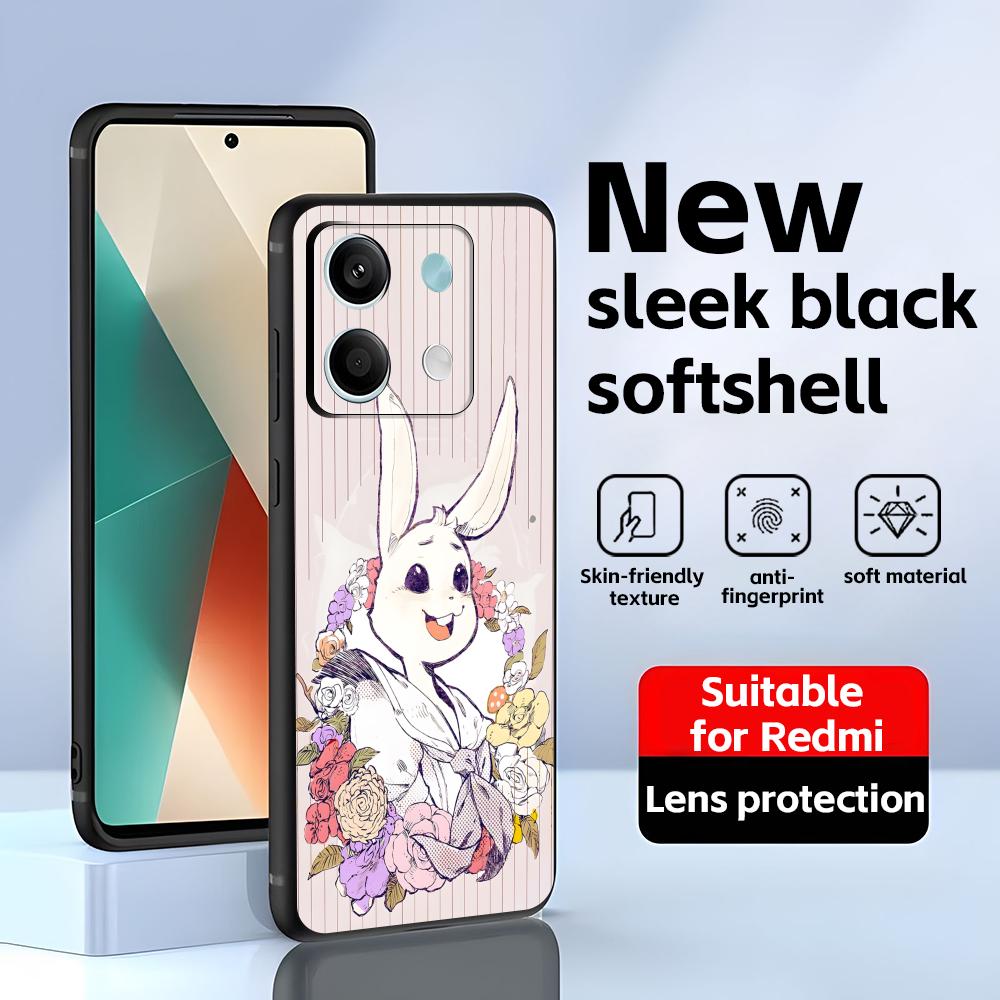 BEASTARS Phone Case For Redmi Note 14 13 12 11 Pro Plus S 5G 14C A3 Soft Black Phone Cover