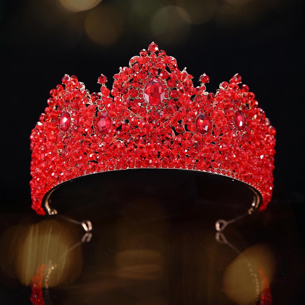 Princess Crowns for Wedding Bride Headdress Queen Crystal Bridal Tiara Crown Quinceanera Women Diadem Prom Hair Jewelry