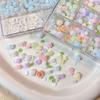 6/12 Grids 3D Camellia Rose Flower Nail Art Charms Mixed Floral Butterfly Pearl Nails Decor For Diy Crafts Manicure Accessory