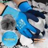 Winter Waterproof Thickened Fleece-Lined Work Gloves - Wear-Resistant Non-Slip Rubber Gloves