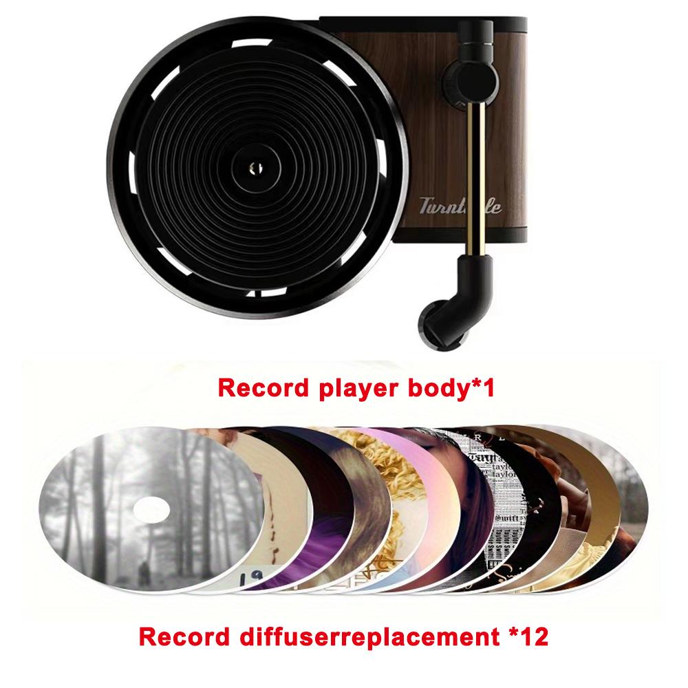 

Автомобильный освежитель воздуха Клипсы Фонограф Дизайн в стиле ретро Вращающиеся 12 Ароматических Таблеток Удаление Запахов Авто Парфюмерия Поставки