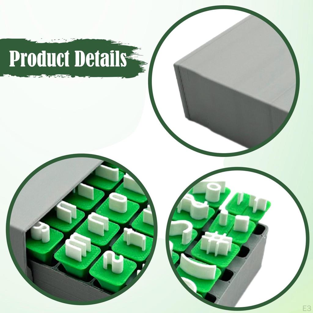 Clay Alphabet Stamps Set, Letters for Pottery, Educational Toys