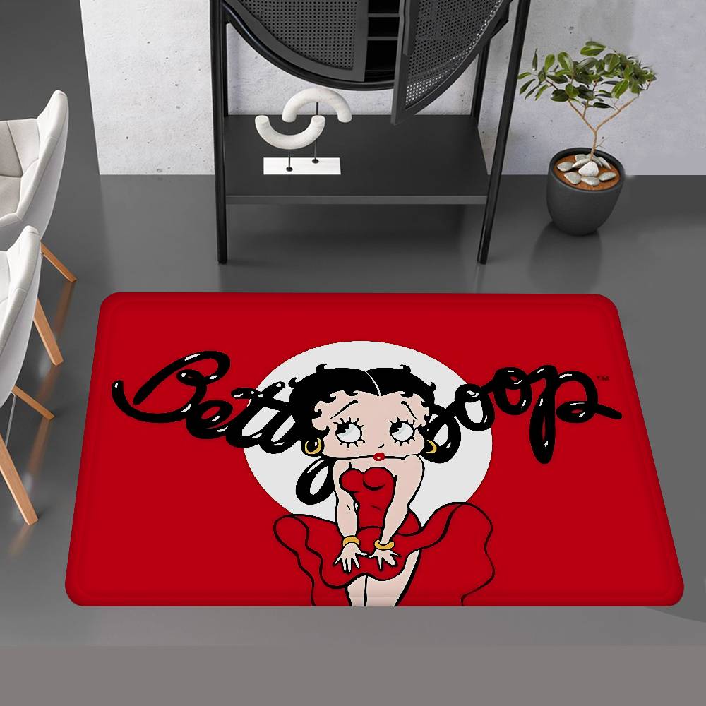 

Animation B-Betty B-Boop Bathroom Mat Kids Room Bedroom Decoration Balcony Anti-Slip Doormat Living Room Welcome Rug 40x60cm