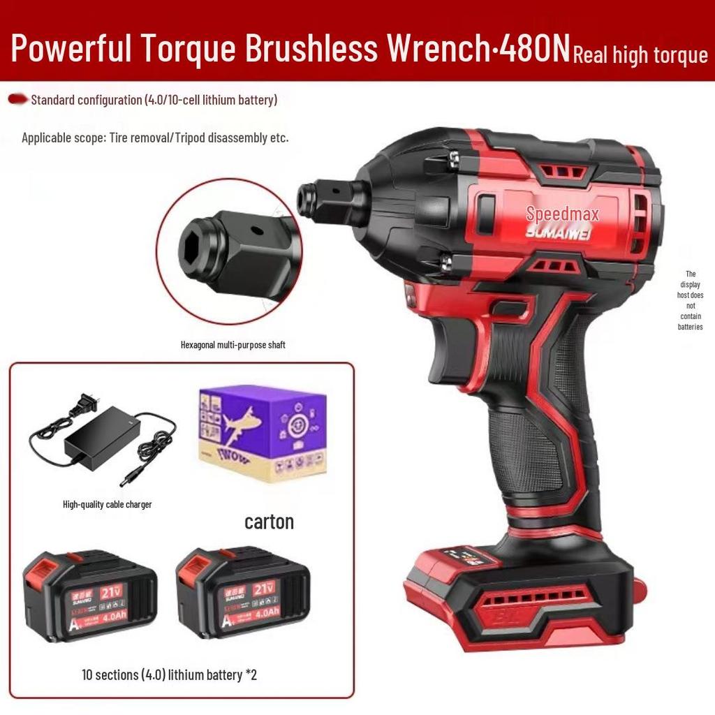 High Torque Brushless Electric Impact Wrench for Ironworkers and Carpenters