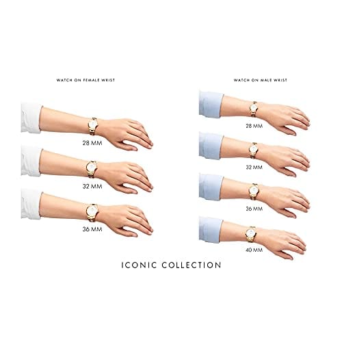 [Official Shop/2-Year Warranty/Authentic Import] Daniel Wellington DW Men's Iconic Link Emerald 40mm Watch, Stylish and Popular for Business, Metal, S