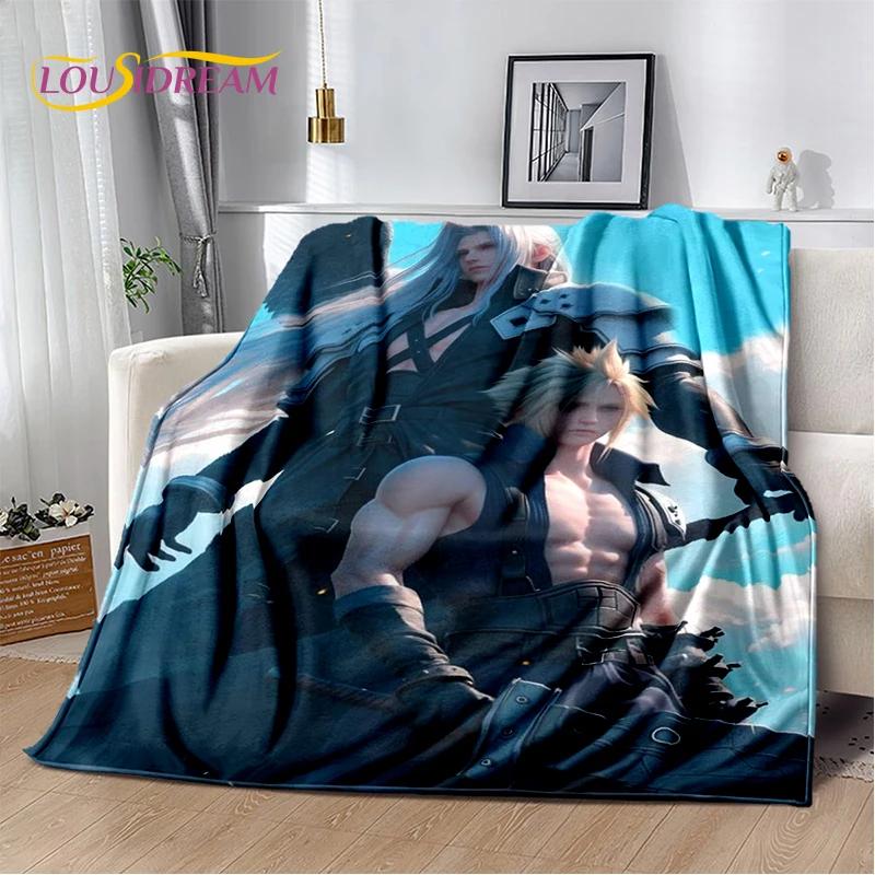 New Style Cloud Tifa Aerith Final Fantasy Games Sephiroth Blanket,Soft Throw Blanket for Home Bedroom Bed Sofa Cover Kids